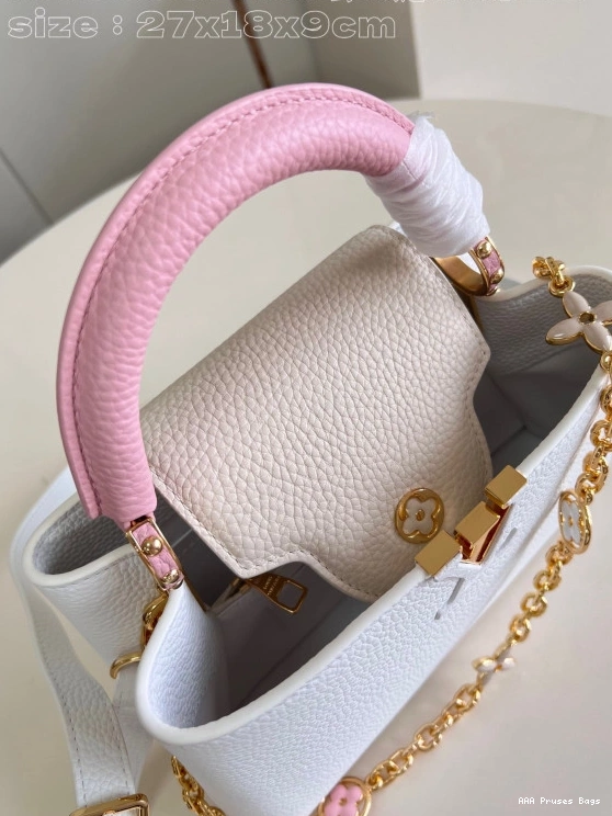 AAA Replica Ru VUITTON LOUIS BB-27*18*9CM CAPUCINES 0710